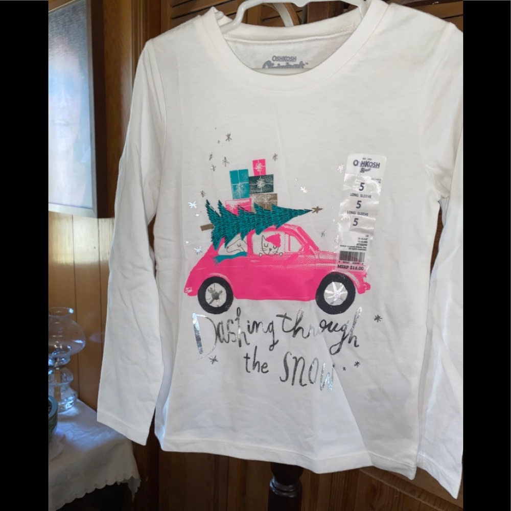 Little girls Oshkosh Holiday Tee